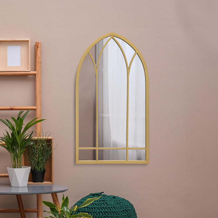 WVH® | The Arched Gothic | Garden Metal Frame Wall-Mountable Mirrors