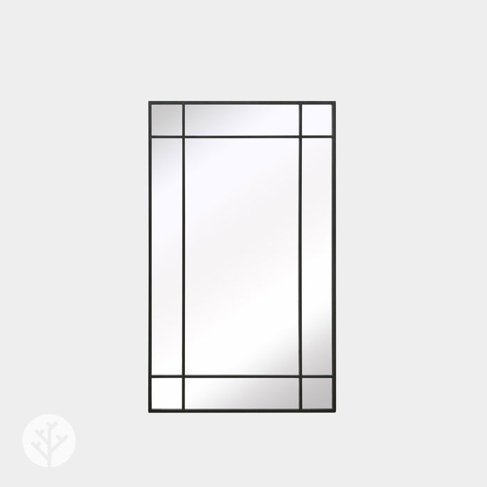 WVH® | The Industrial Pane | Window-Inspired Metal Frame Leaner and Wall-Mountable Mirrors