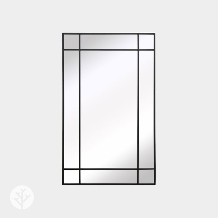 WVH® | The Industrial Pane | Window-Inspired Metal Frame Leaner and Wall-Mountable Mirrors