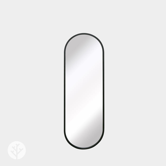 WVH® | The Industrial Oval | Metal Frame Oblong Wall-Mountable Mirrors