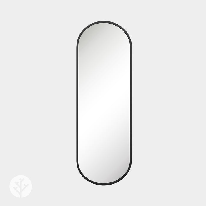 WVH® | The Industrial Oval | Metal Frame Oblong Wall-Mountable Mirrors