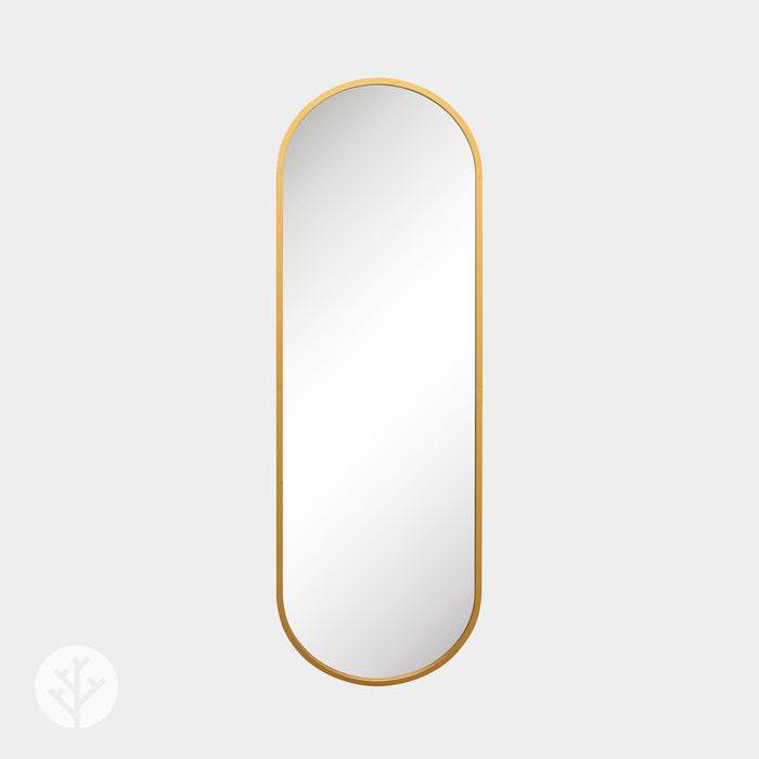 WVH® | The Industrial Oval | Metal Frame Oblong Wall-Mountable Mirrors