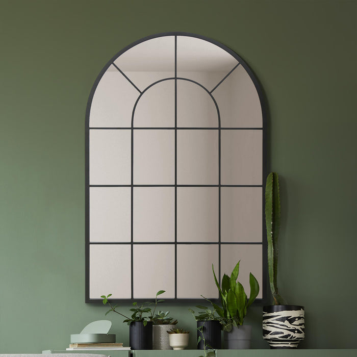 WVH® | The Arch Grid | Metal Frame Leaner and Wall-Mountable Mirrors