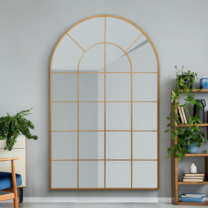 WVH® | The Arch Grid | Metal Frame Leaner and Wall-Mountable Mirrors