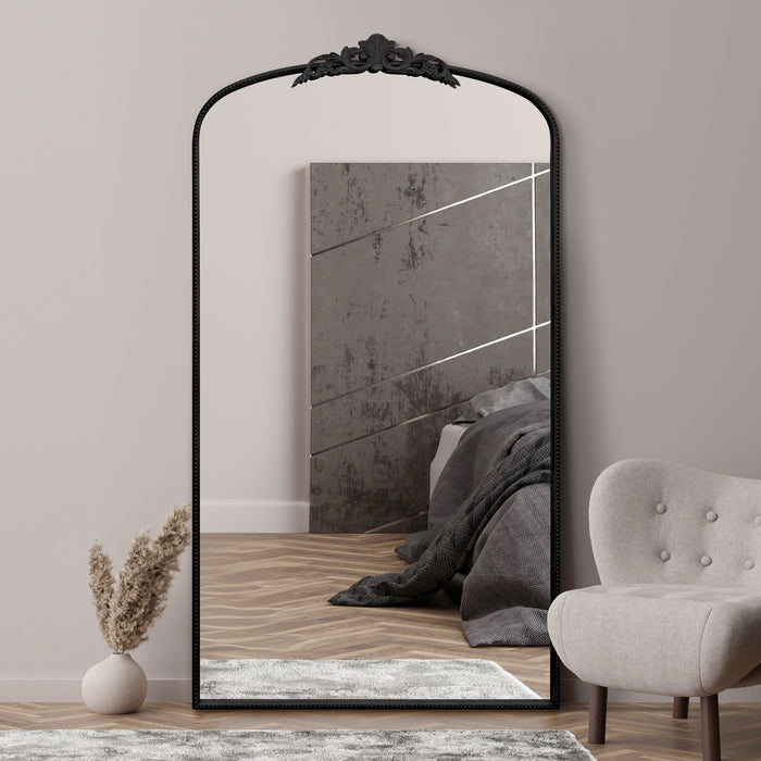 WVH® | The Ornate Arch | Embellished Metal Frame Leaner and Wall-Mountable Mirrors