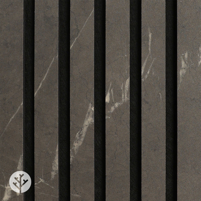 Acupanel® Marble Brown Acoustic Slat Wall Panels