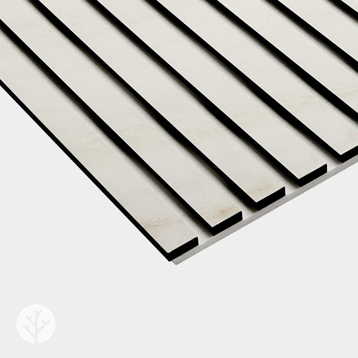 Acupanel® Marble White Acoustic Slat Wall Panels