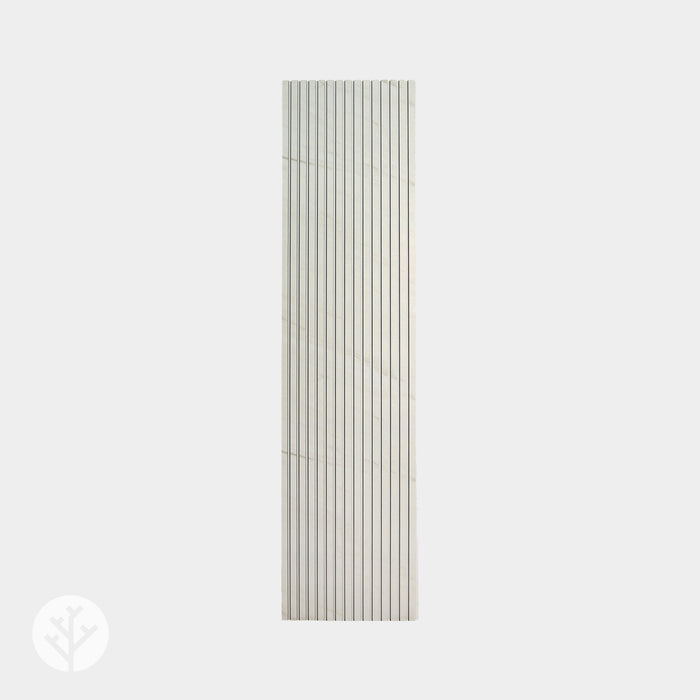 Acupanel® Marble White Acoustic Slat Wall Panels