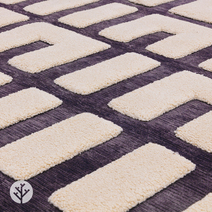 Carved Charcoal Junction Luxury Rug | WVH®