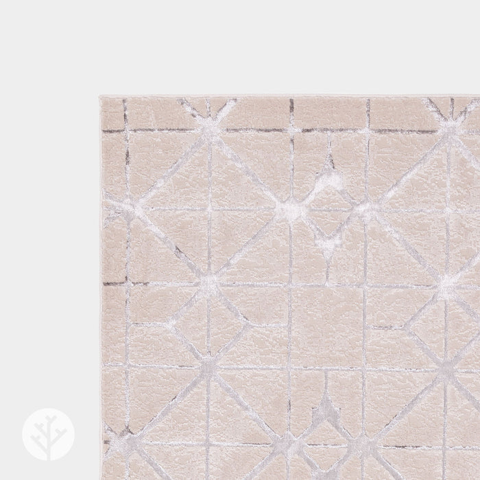 Marble Silver Lattice Luxury Rug | WVH®