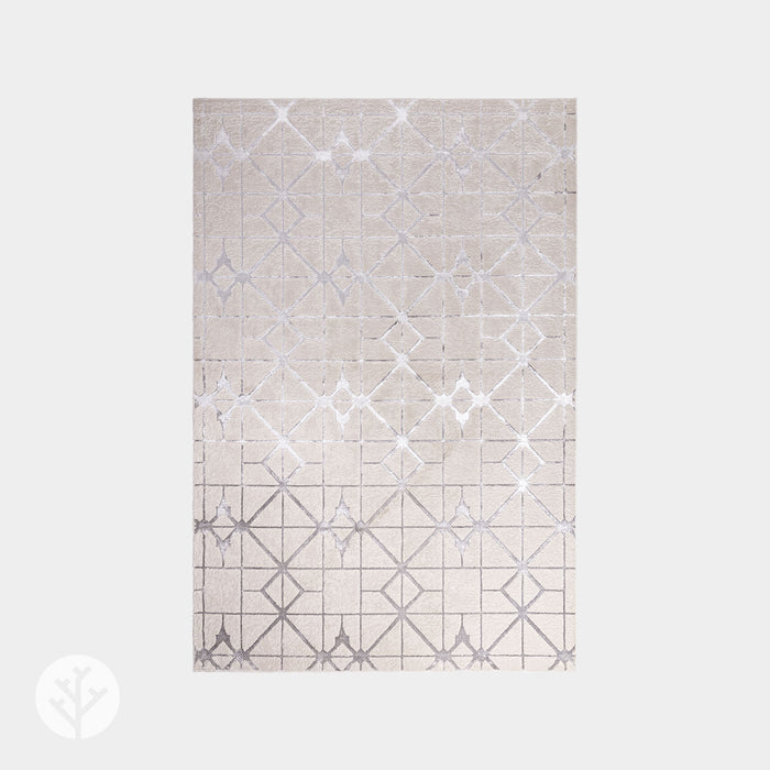 Marble Silver Lattice Luxury Rug | WVH®