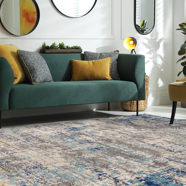 Moderni Blue Illusion Luxury Rug