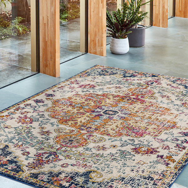 Moderni Multicoloured Medallion Luxury Rug