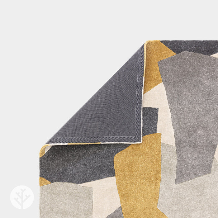 Retro Ochre Element Luxury Rug | WVH®