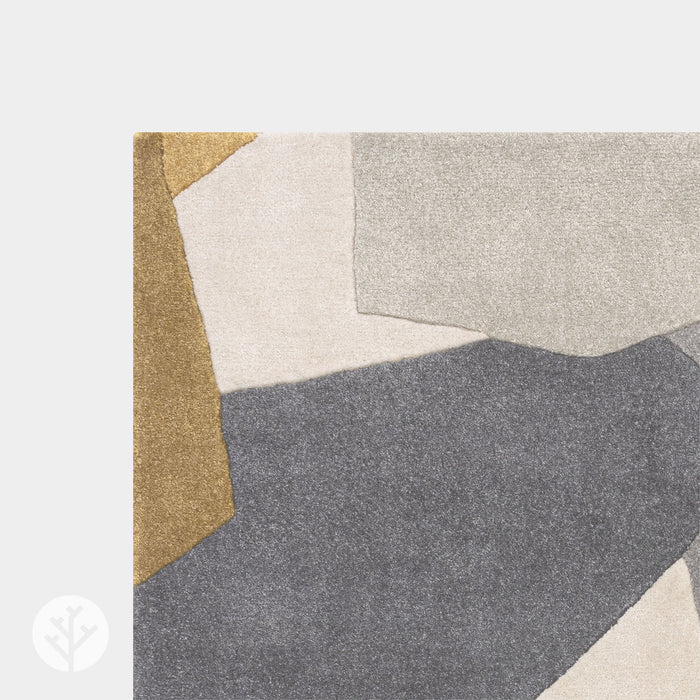 Retro Ochre Element Luxury Rug | WVH®