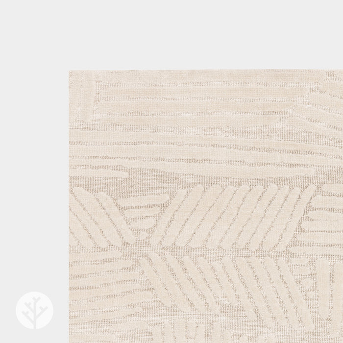 Shape Beige Trapezium Luxury Rug | WVH®