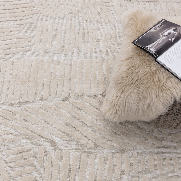 Shape Beige Trapezium Luxury Rug | WVH®