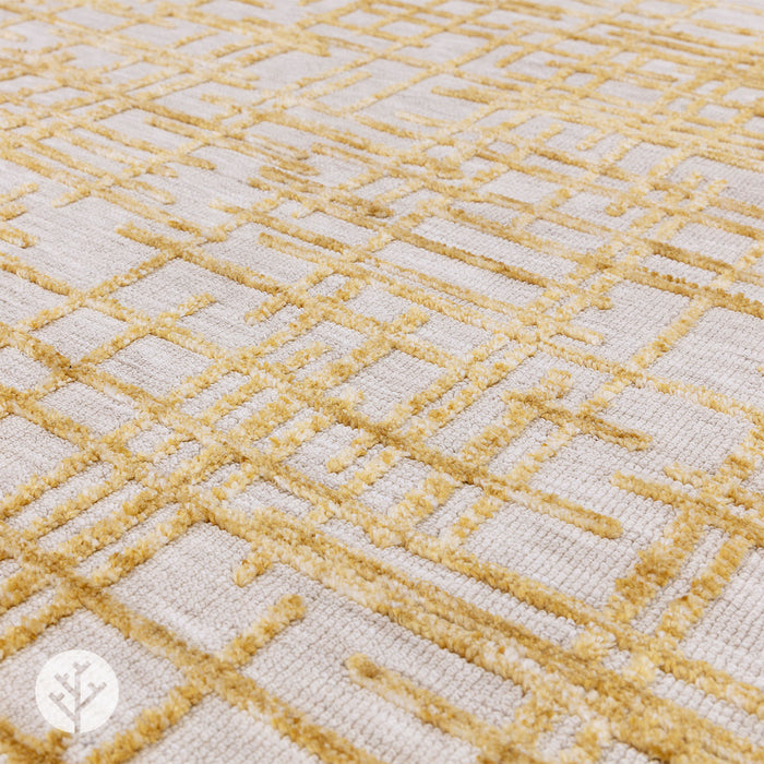 Shape Yellow Draft Luxury Rug | WVH®