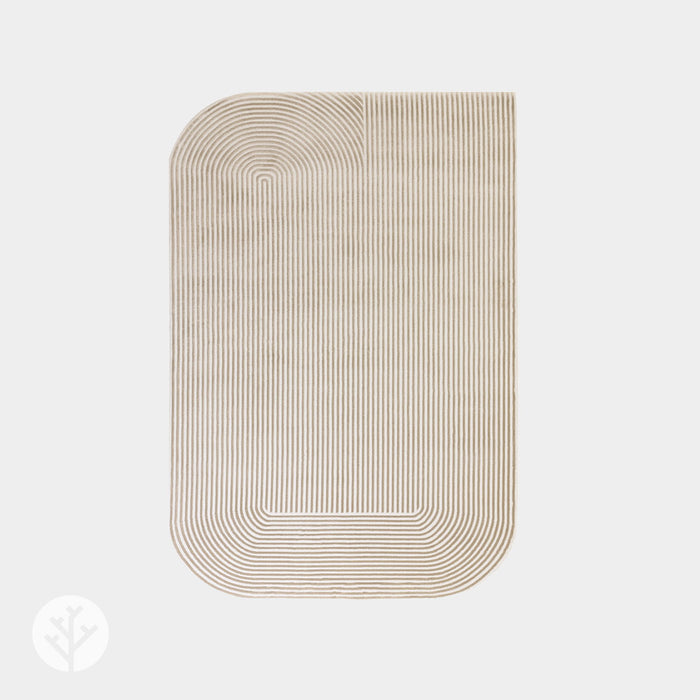 Urban Shape Gold and Cream Luxury Rug | WVH®