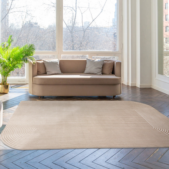 Urban Shape Gold and Cream Luxury Rug | WVH®