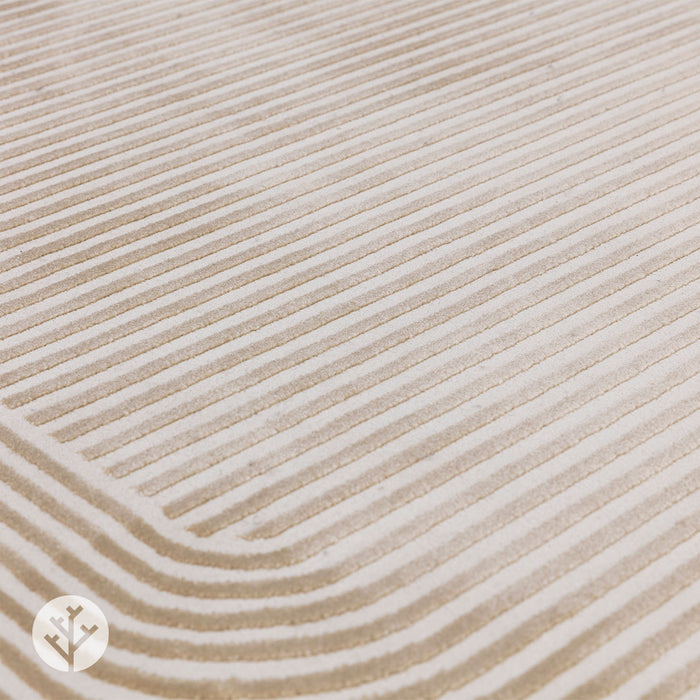 Urban Shape Gold and Cream Luxury Rug | WVH®