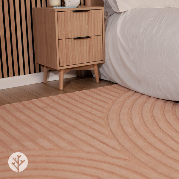 Wave Blush Luxury Rug