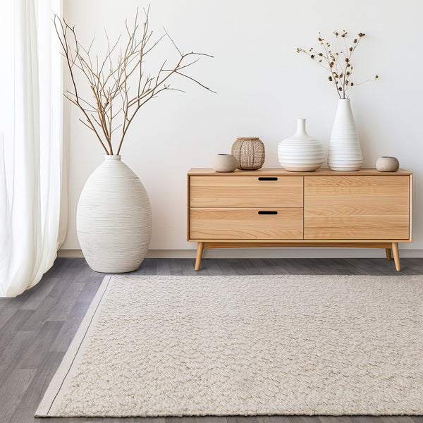 Woollen Ivory Luxury Rug