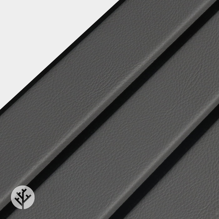 Acupanel® Luxe Leather Grey Wrapped Acoustic Wall Panels