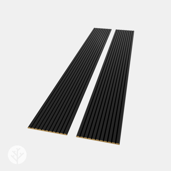 Flutto™ Black Slat Flexible Tambour Wood Panels