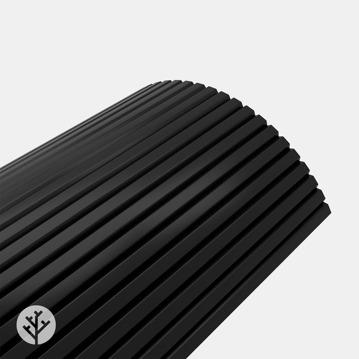 Flutto™ Black Slat Flexible Tambour Wood Panels