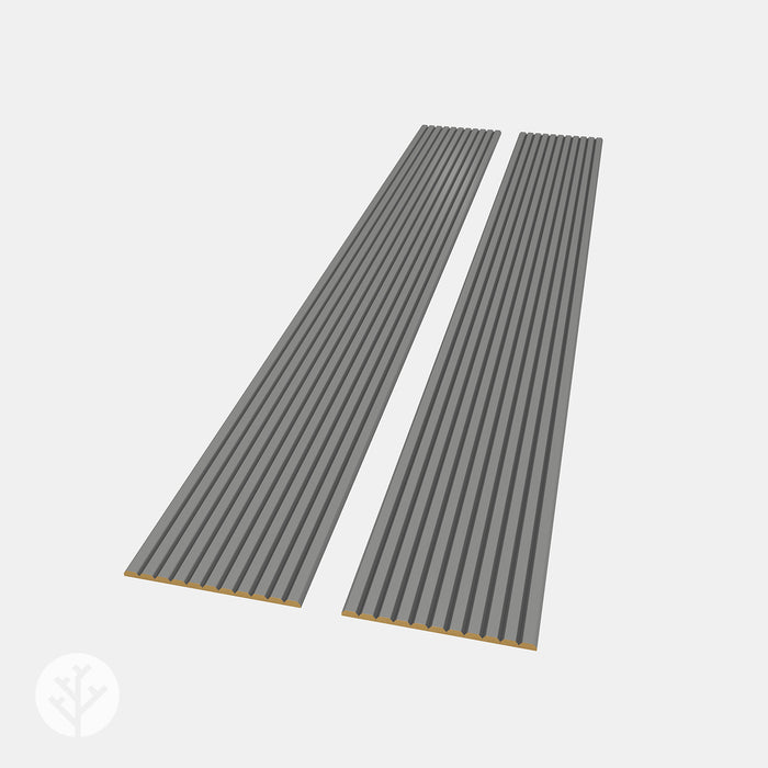 Flutto™ Grey Slat Flexible Tambour Wood Panels