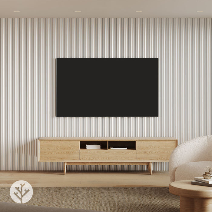 Flutto™ White Ridge Flexible Tambour Wood Panels