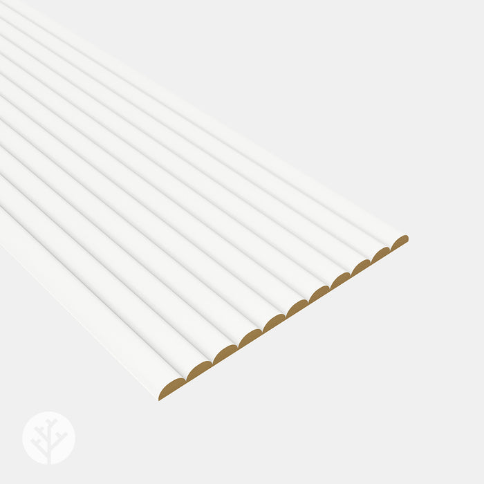 Flutto™ White Ridge Flexible Tambour Wood Panels