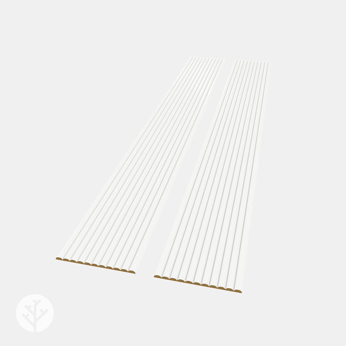 Flutto™ White Ridge Flexible Tambour Wood Panels