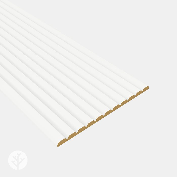 Flutto™ White Slat Flexible Tambour Wood Panels